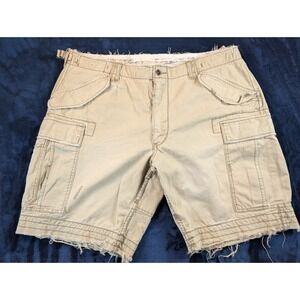 Polo Ralph Lauren Shorts Men's 42 Tan Type 1 Para Trooper Military Cargo Vintage